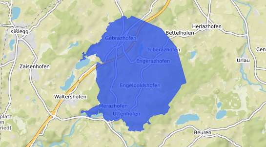 Bodenrichtwertkarte Leutkirch im Allg&auml;u Gebrazhofen